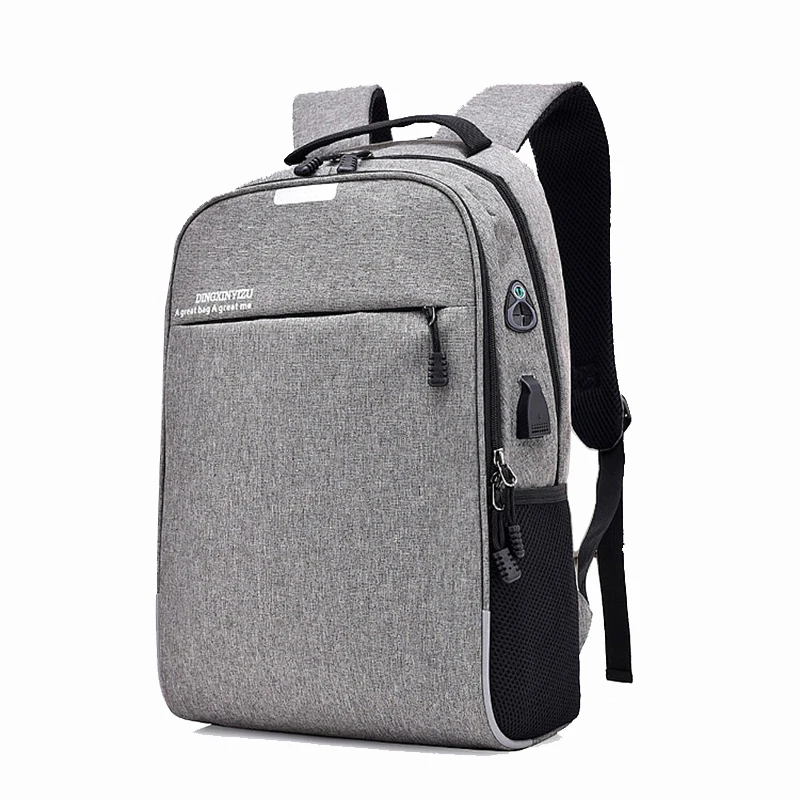 Износостойкий рюкзак из ткани Оксфорд повседневный уличный с USB зарядкой