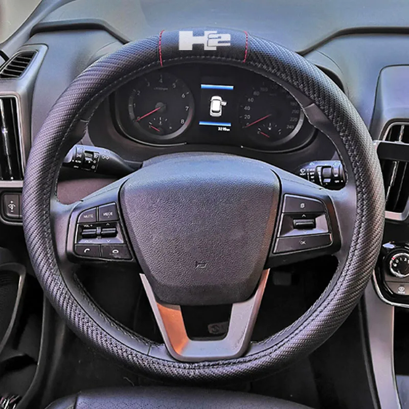 Автомобильные Чехлы На Руль из углеродного волокна и кожи чехол на руль для