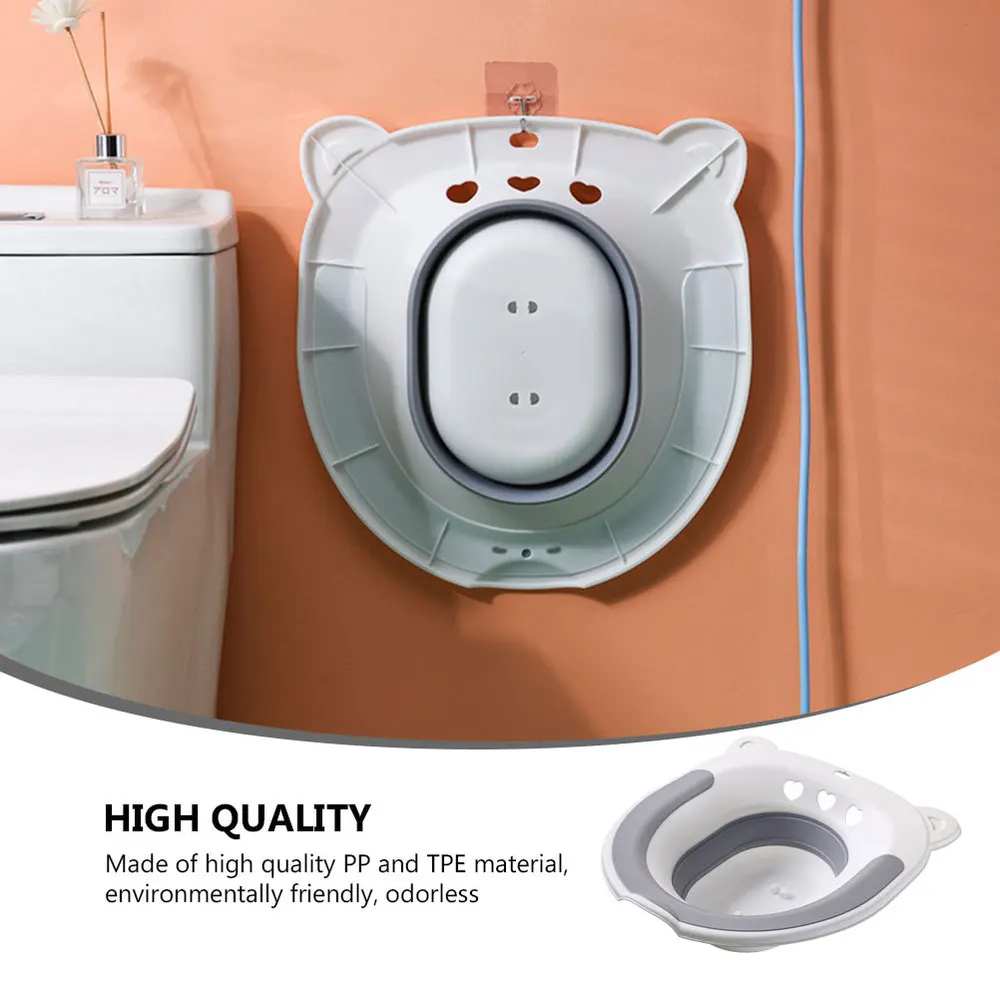 

1Pc Creative Thicken Toilet Seat Postpartum Care Sitz Bathroom Supply Grey