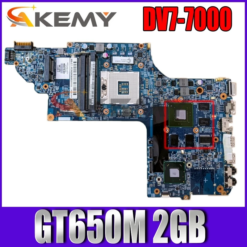 

For HP Pavilion DV7 DV7T DV7-7000 Laptop Motherboard 682040-001 682040-501 W/ HM77 GT650M 2GB GPU 100% Work 11253-2 48.4ST10.031