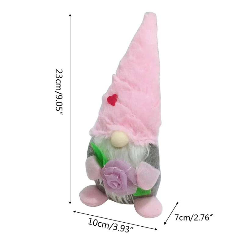 

Spring Flower Heart Easter Gnome Tomte Swedish Nisse Elf Dwarf Home Decorations