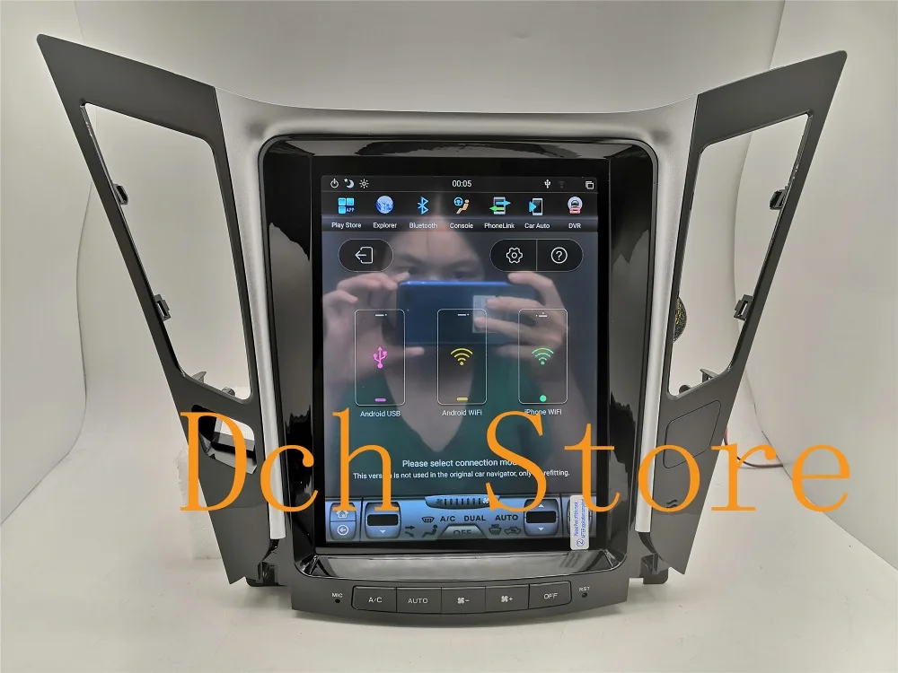 10,4 ''вертикальный экран Tesla стиль Android 8,1 автомобильный DVD gps навигатор плеер радио для hyundai sonata 2012 2013 PX6 CARPLAY