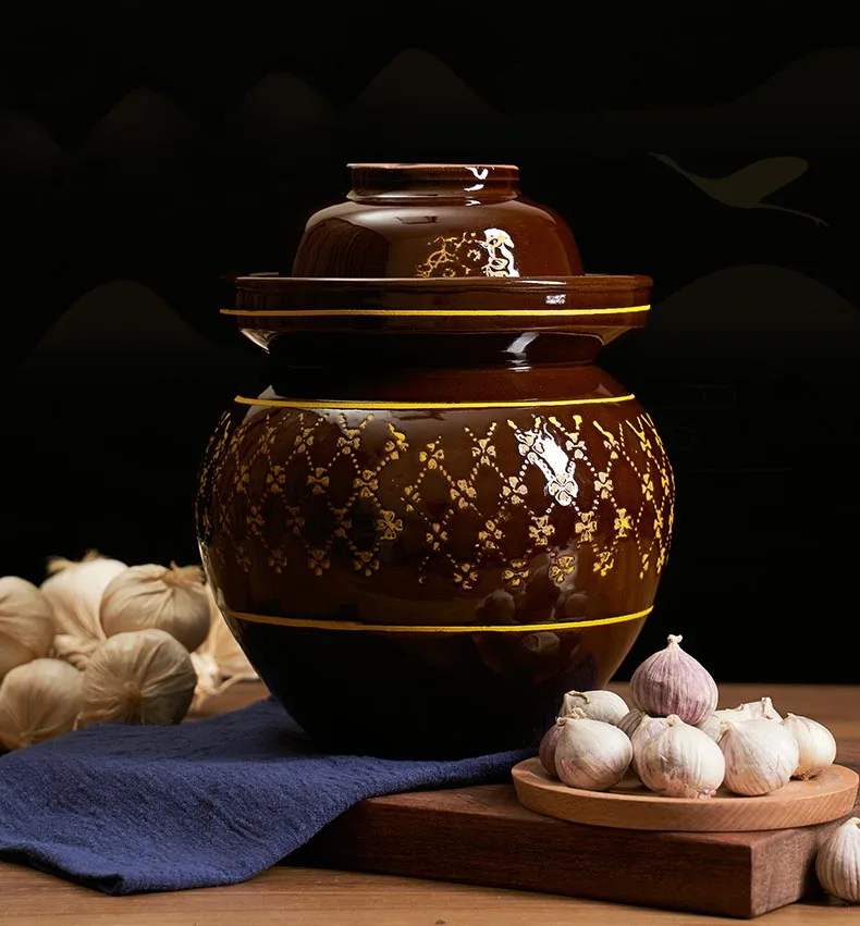 Винтажная керамическая мариновая бутылка с ночными пятнами, маринованная Капустная капуста, редис, контейнер для хранения пищевых продуктов, контейнер для хранения, кухонные аксессуары