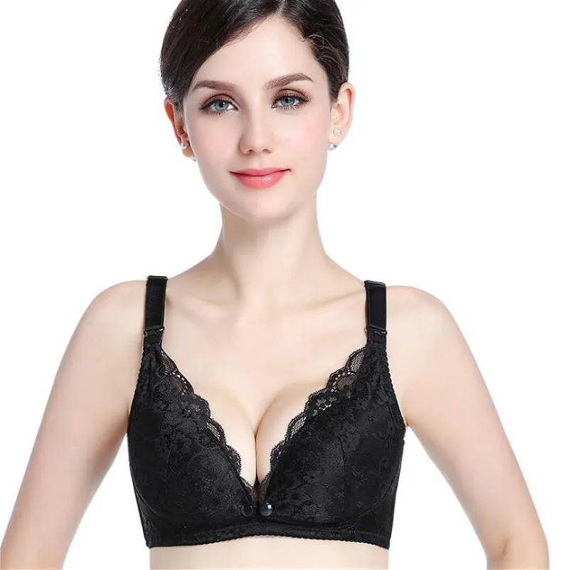 Sujetador bralette de lactancia materna de algod&oacute;n para mujer, sost&eacute;n de maternidad transpirable, ropa interior, prendas de embarazo para amamantar, lencer&iacute;a para alimentar a beb&eacute;-4