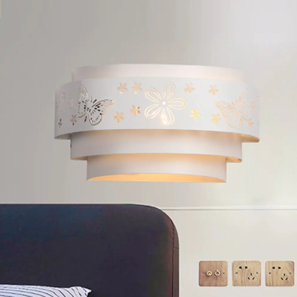 

Creative Personality Circle Printing Ceiling Lamp With High Light Transmission Lampshade Living Room Supplies