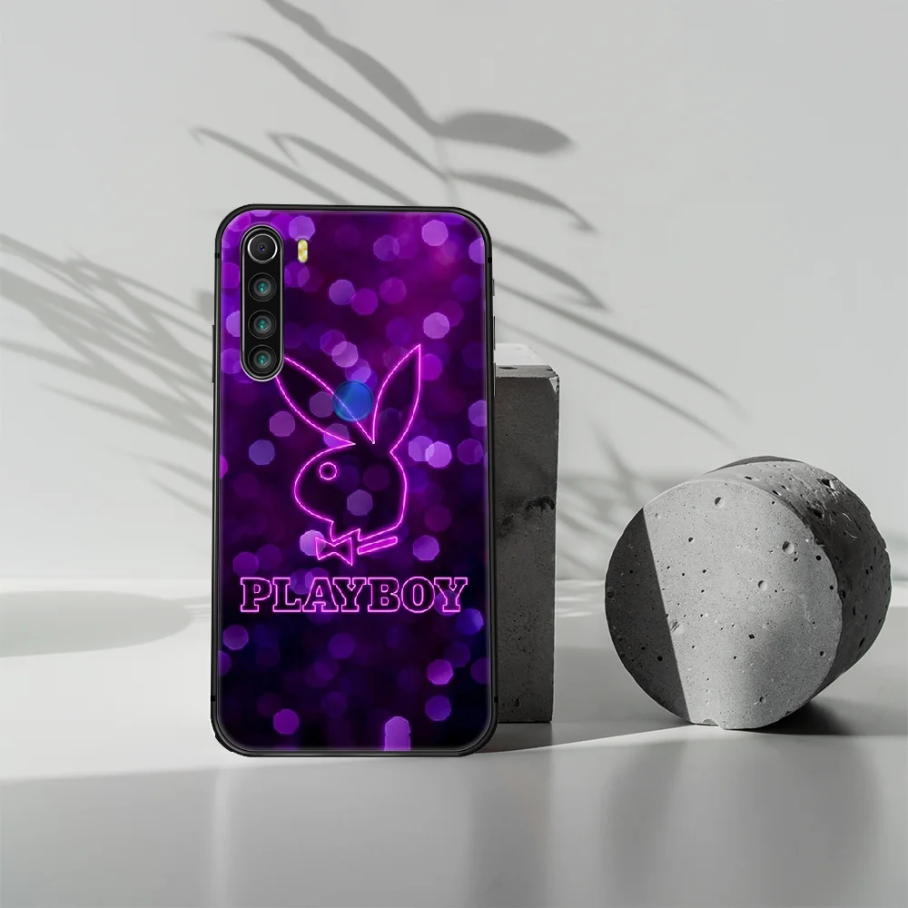 

Playboy Rabbit head Phone Case Cover Hull For XIAOMI Redmi 7 7a 8 8a 9 9a NOTE 6 7 8 8t 9 9s Pro Max 4X black Cell Soft Shell 3D