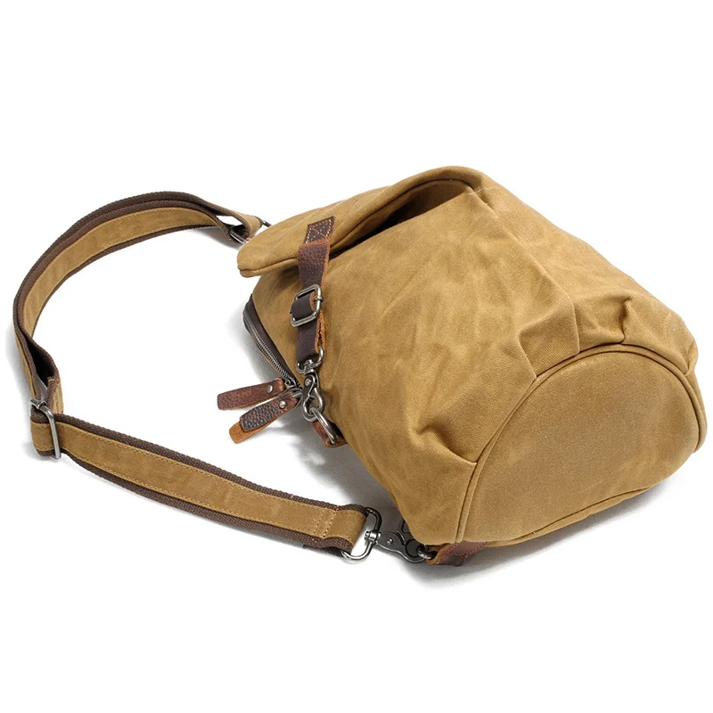 Мужская нагрудная сумка в стиле ретро холщовая поясная для рыбалки скалолазания