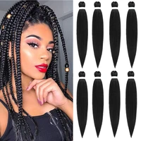 dansama synthetic 24inch pre stretched braiding hair easy braid synthetic fiber corchet braids yaki texture hair extensions