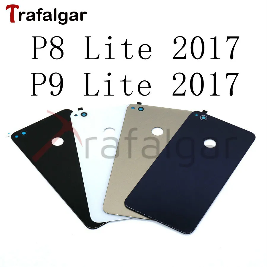 Для huawei P8 Lite Задняя стеклянная крышка батареи задняя дверь для huawei P9 Lite Задняя стеклянная крышка Корпус чехол Замена панели