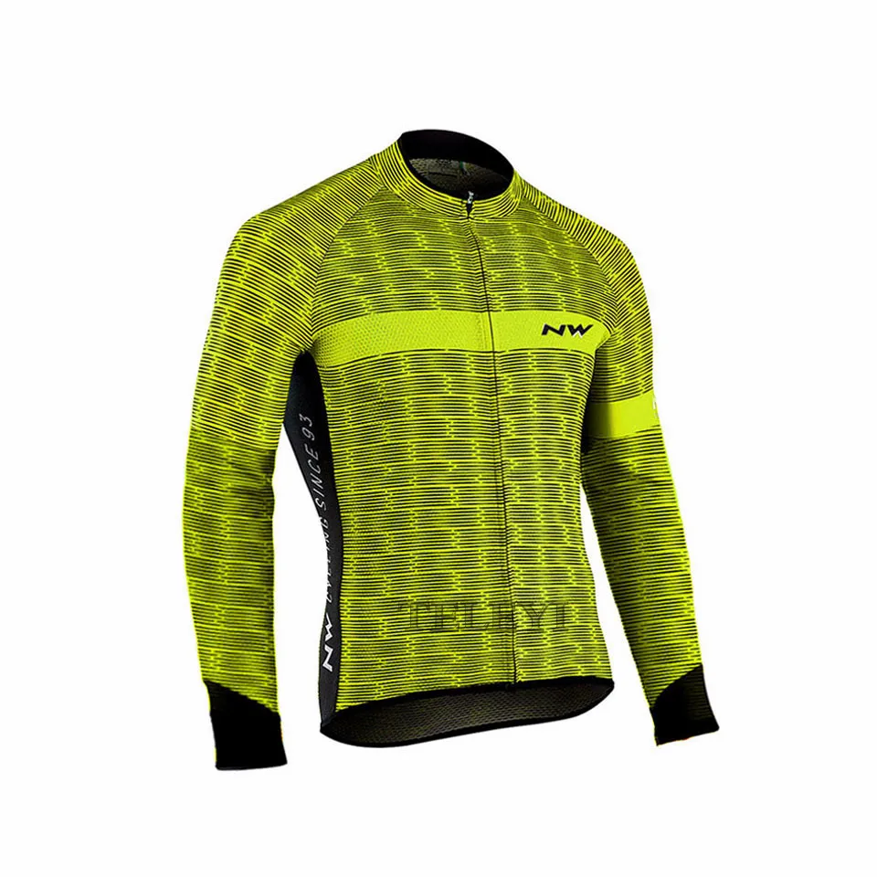 North Wave комплект одежды для велоспорта с длинными рукавами, NW Pro Team Jersey, мужской дышащий костюм, спортивная одежда для езды на горном велосипеде - Цвет: 16
