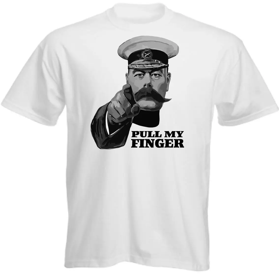 Мужская забавная футболка с надписью Lord Kitchener Pull My Finger Постер Второй мировой