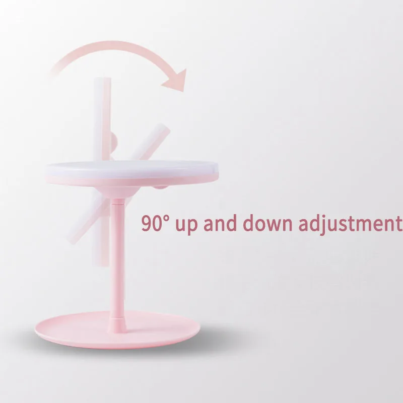 Зеркало для макияжа со светодиодной подсветильник кой и сенсорным управлением 3