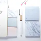 Мини-Закладка с мраморной текстурой, стикеры флажки для сообщений, канцелярские принадлежности