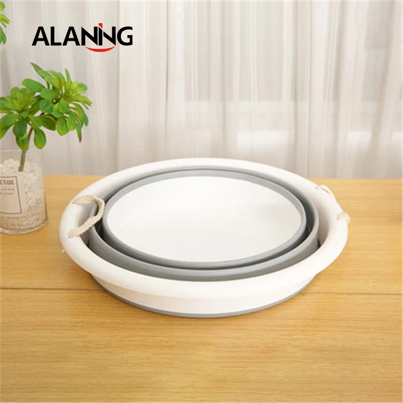 Большая емкость 30л Силиконовое Ведро складное ведро с ручкой на открытом воздухе