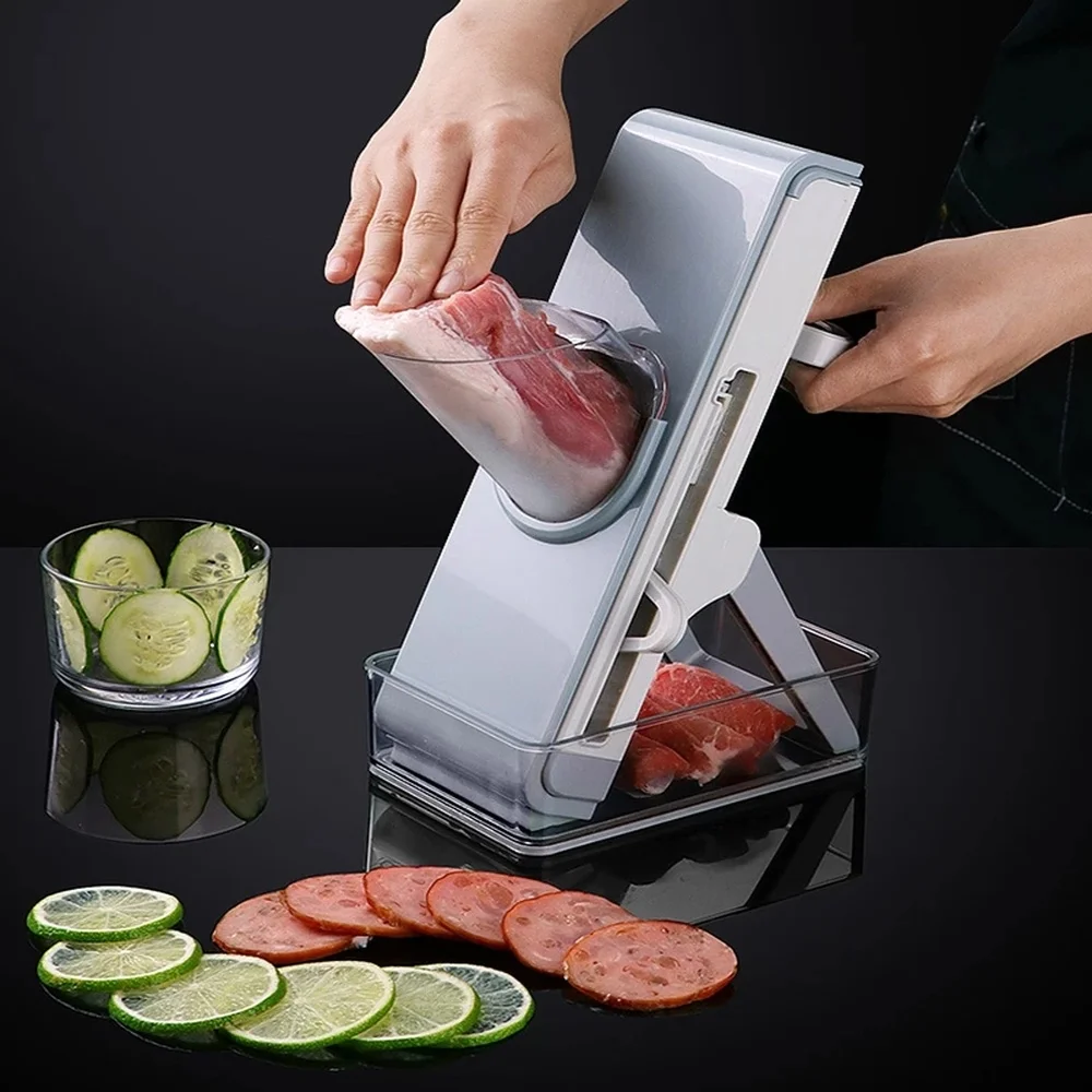 

Manual Vegetable Cutter Kitchen Gadgets Foldable Grater Slicer Safe Vegetable Slicers Easy To Cut Potato Chips French Fry Tools