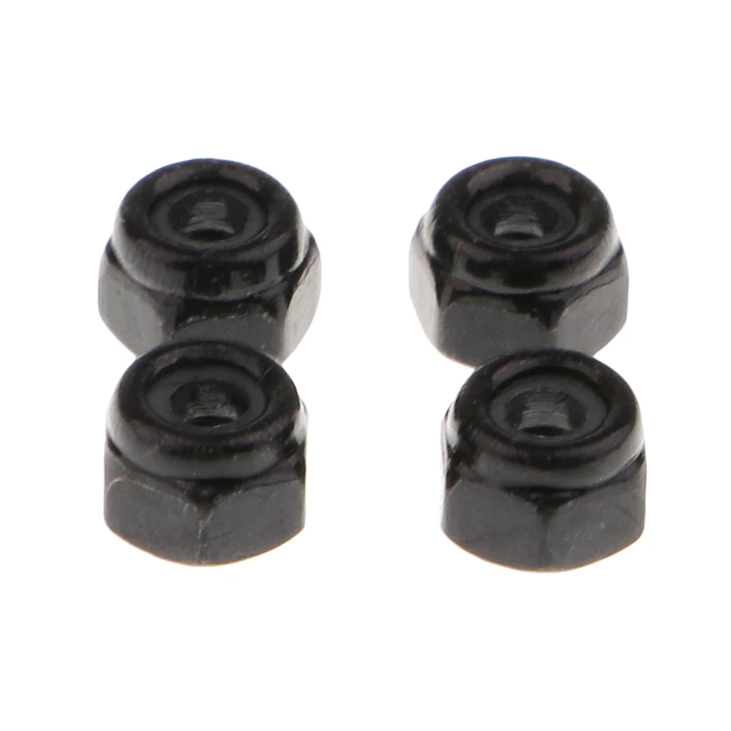 

4Pcs Black Locknut Check Nut Stop Nuts for RC Airplane Model Accessory Gift
