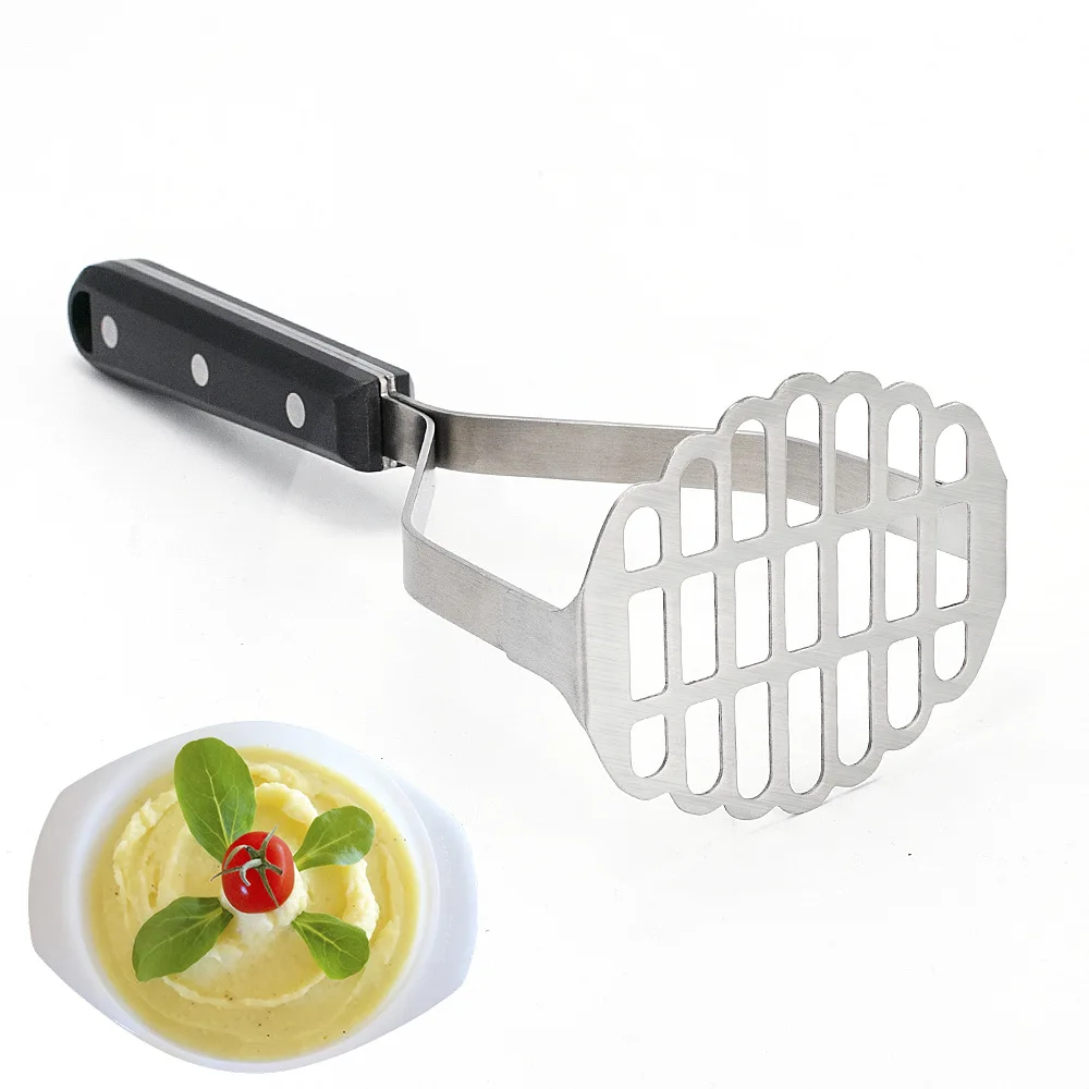 

1pcs stainless steel kitchen gadget potato masher press cooking tool mashed potatoes wavy pressure Ricer Kitchen accessories