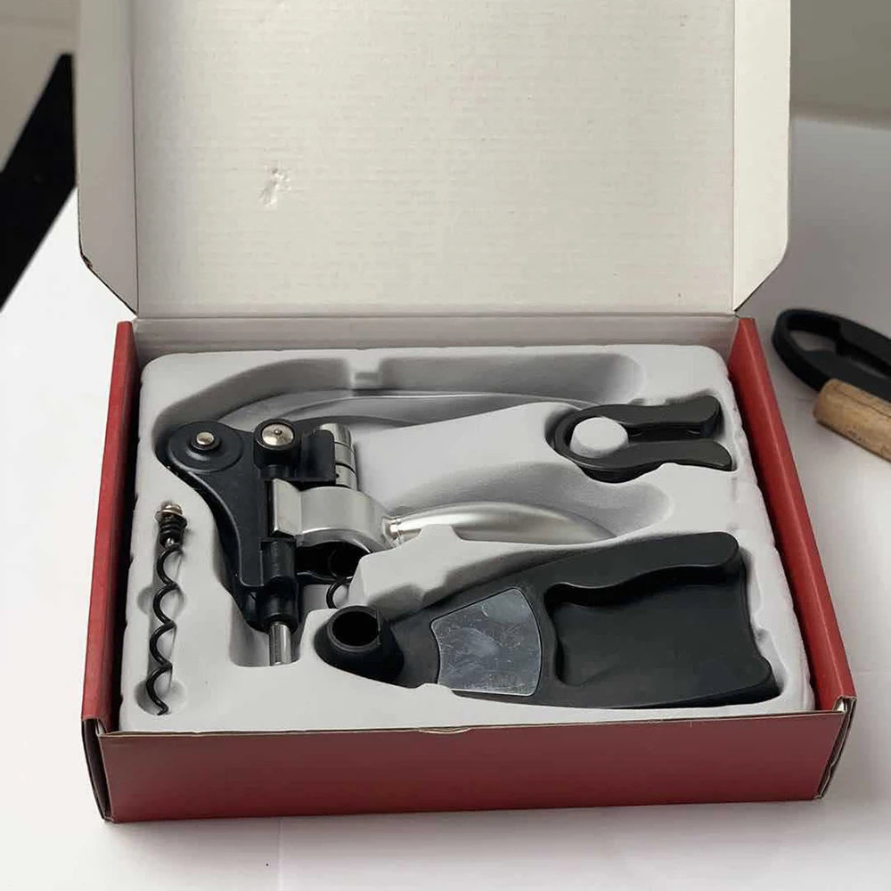 Профессиональный Мощный штопор для бутылок из цинкового сплава встроенный резак