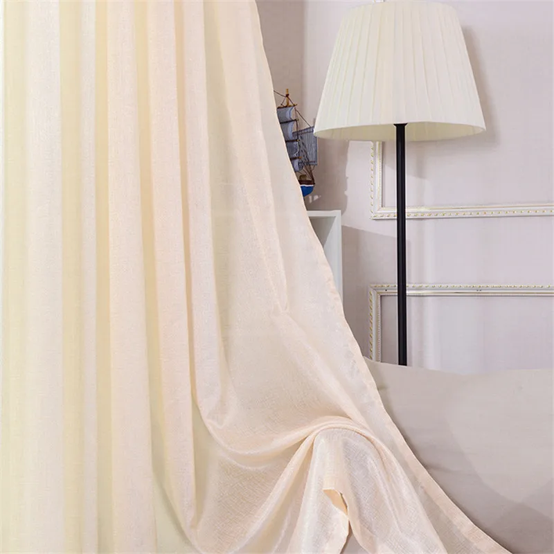 

Latest 6 Colors Jacquard Europe Elegant Beige Window Curtain for Living Room Decoration Luxury Sheer Tulle Window Treatment