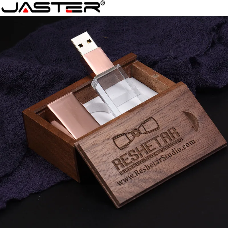 USB-флеш-накопитель JASTER 4-64 Гб в деревянной коробке | Компьютеры и офис