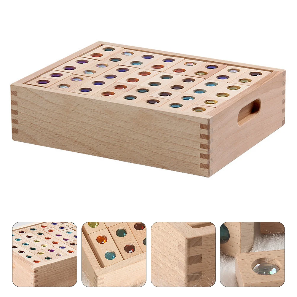 

Children Education Building Puzzle Funny Plaything (Light Brown)