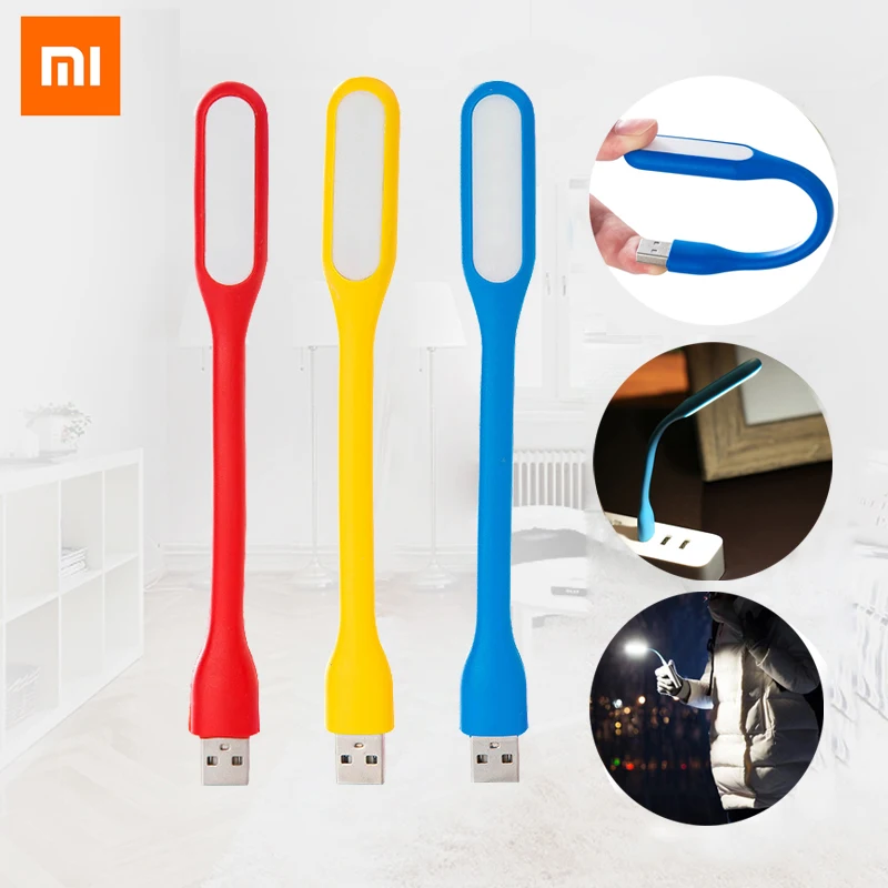 Xiaomi Mijia Usb светодиодный светильник Настольная лампа для чтения USB гаджеты ночной Светильник для портативного компьютера Блестящий светодиодный