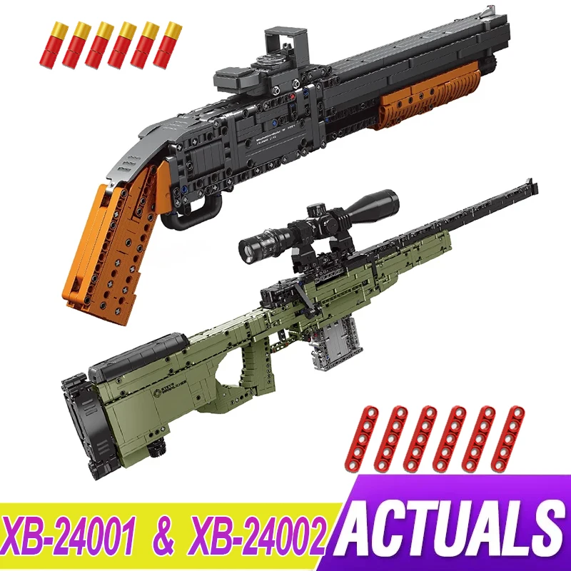 

Конструктор XINGBAO XB 24001 MOC Gun Winchester, модель, конструктор, развивающая игрушка-пазл, рождественский подарок для мальчика