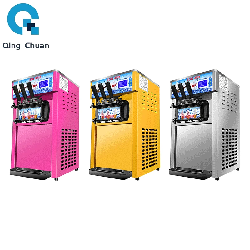 Commercial Ice Cream Machine Stainless Steel Mini Sweet Cone 1200W