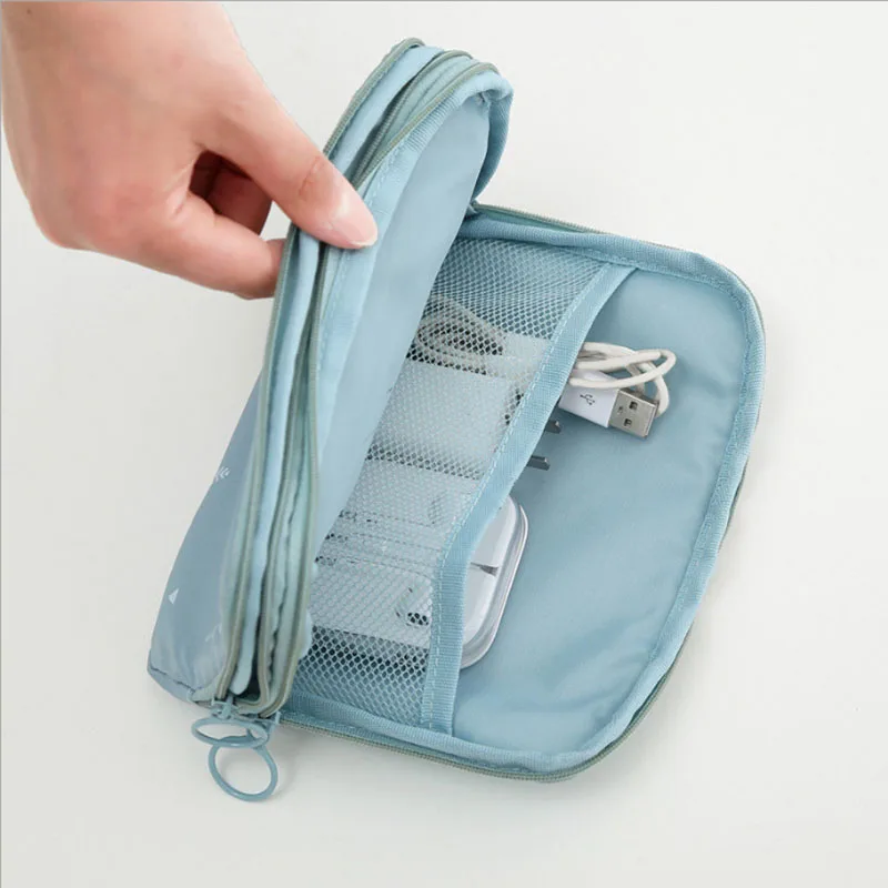 Women Men Travel Passport Cover Wallet Waterproof Zipper ID Card Charger Data Cable Banknotes Cosmetics Document Holder Bags | Багаж и