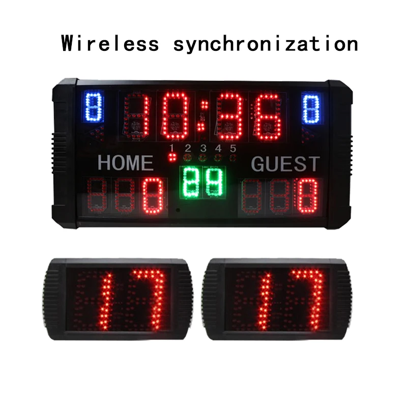 

Hot-selling big digital basketball scoreboard with 24s counters portable led scoreboards for basketball