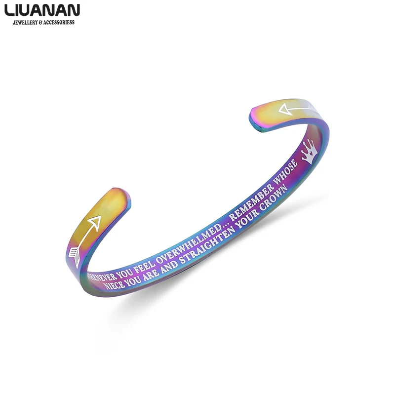 Мантровый браслет 6 мм подарок на выпускной для дочери прямой с короной девушек