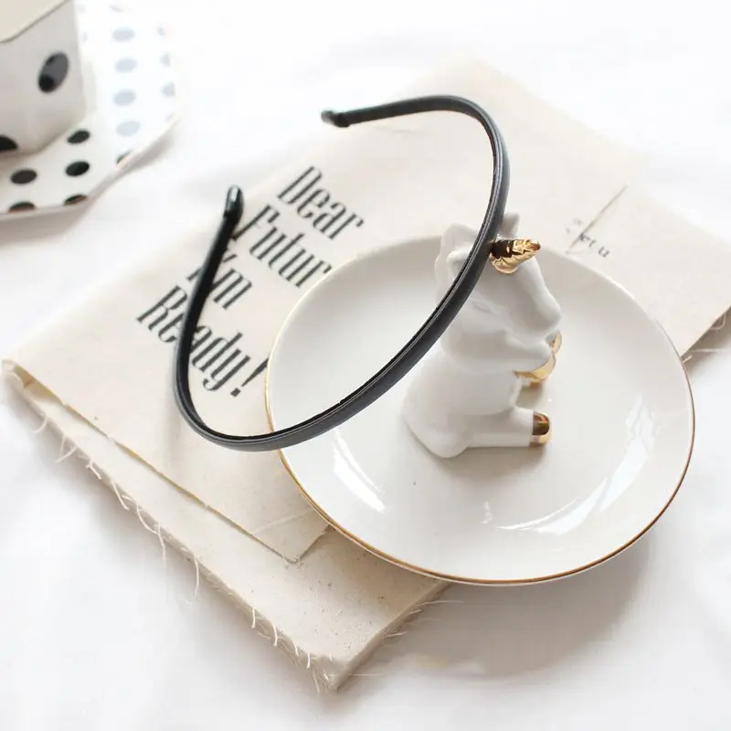 1 шт в Корейском стиле шик простые универсальные кожаные лента для волос женщин и