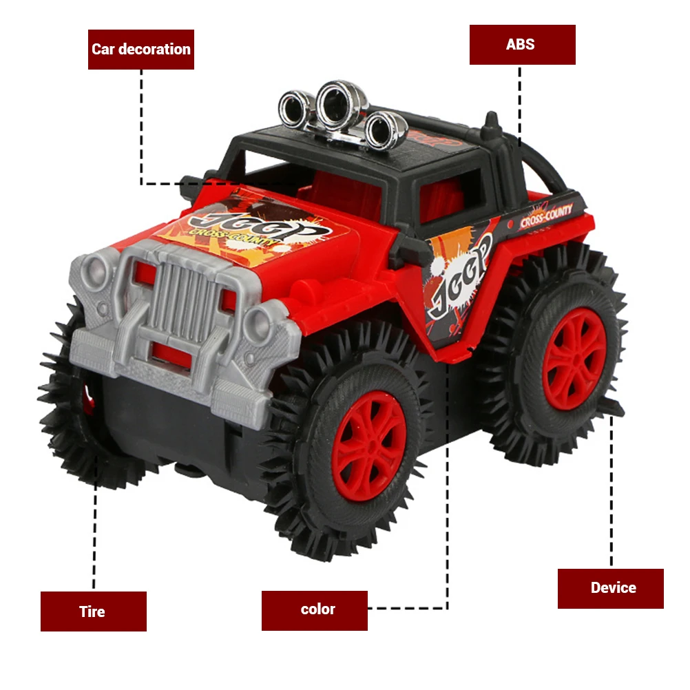 Детский Электрический трюк игрушечный автомобиль имитация 4 колеса грузовик для