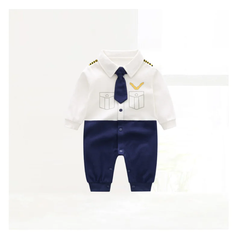 Комбинезон для новорожденных мальчиков на весну и осень хлопковый Мягкий