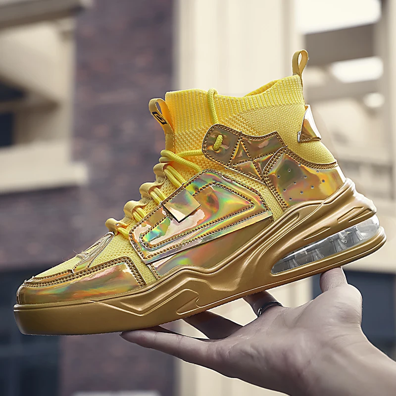 Baideng обувь мужские кроссовки обесцвечивание стильные носки воздушной подушке