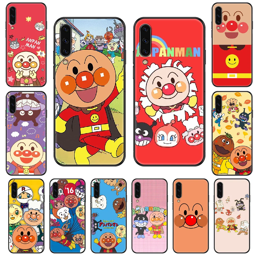 Чехол для телефона аниме Anpanman Samsung Galaxy A 3 5 8 9 10 20 30 40 50 70 E S Plus 2016 2017 2018 2019 черный