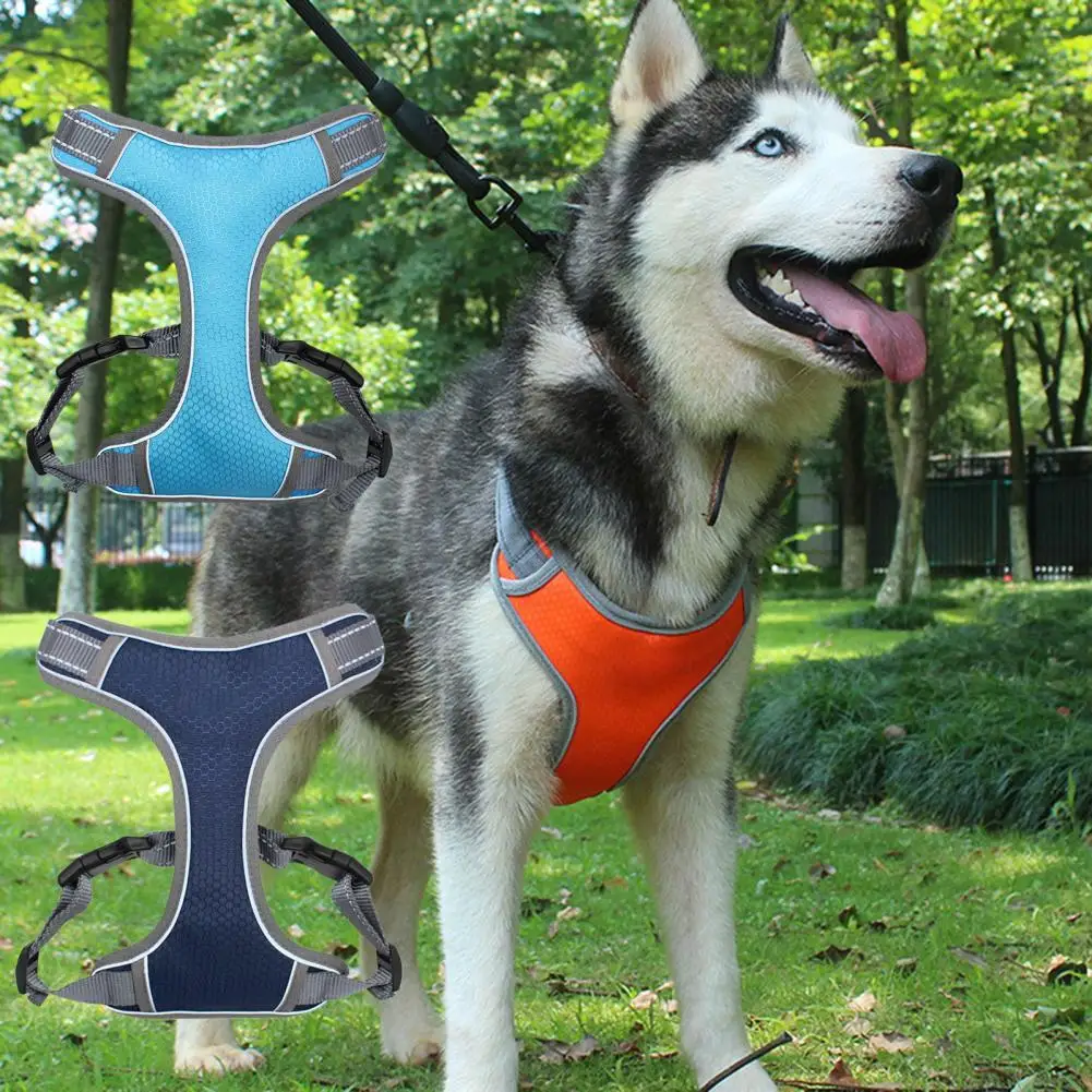 

Medium Large Dog Harness Reflective Skin-friendly Oxford Cloth Pet Dog Vest Chest Strap for Puppy Pet Supplies