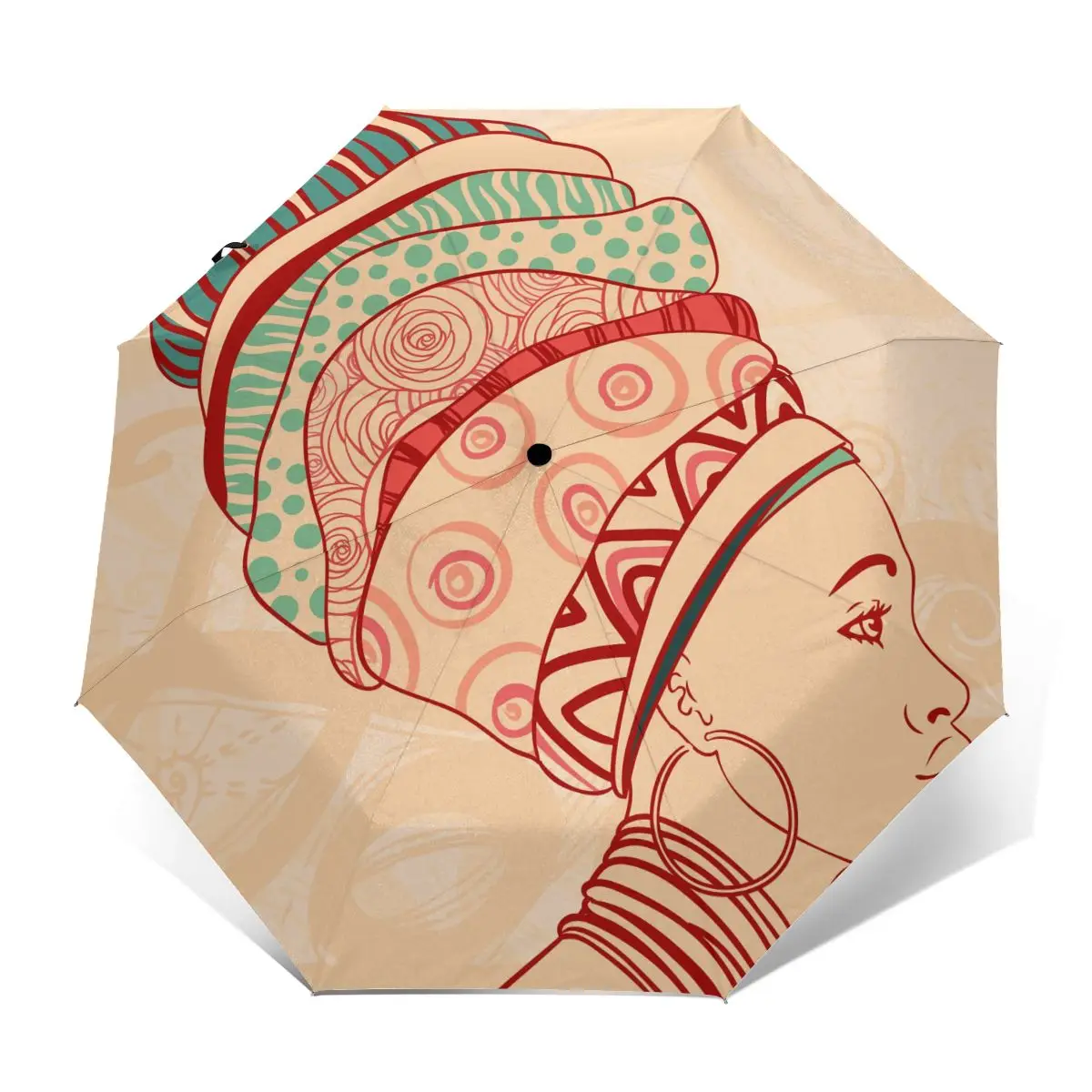 Солнечный зонт для афроамериканских девушек автоматический складной