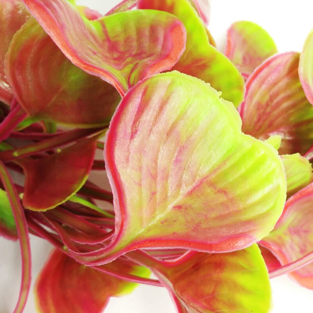 Зеленые искусственные Экологичные пластиковые водные растения домашний