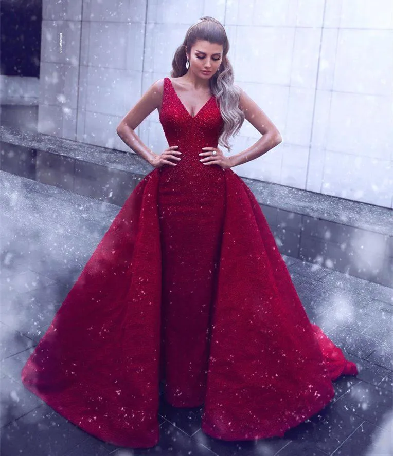 

Винтажное Красное Кружевное Вечернее Платье с V-образным вырезом, длинное вечернее платье без рукавов, бальное платье принцессы, вечернее п...