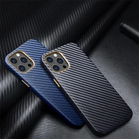 luxury genuine leather case for iphone 12 11 xr 7 8 plus carbon fiber pattern leather case for iphone 12 11 pro xs max cover