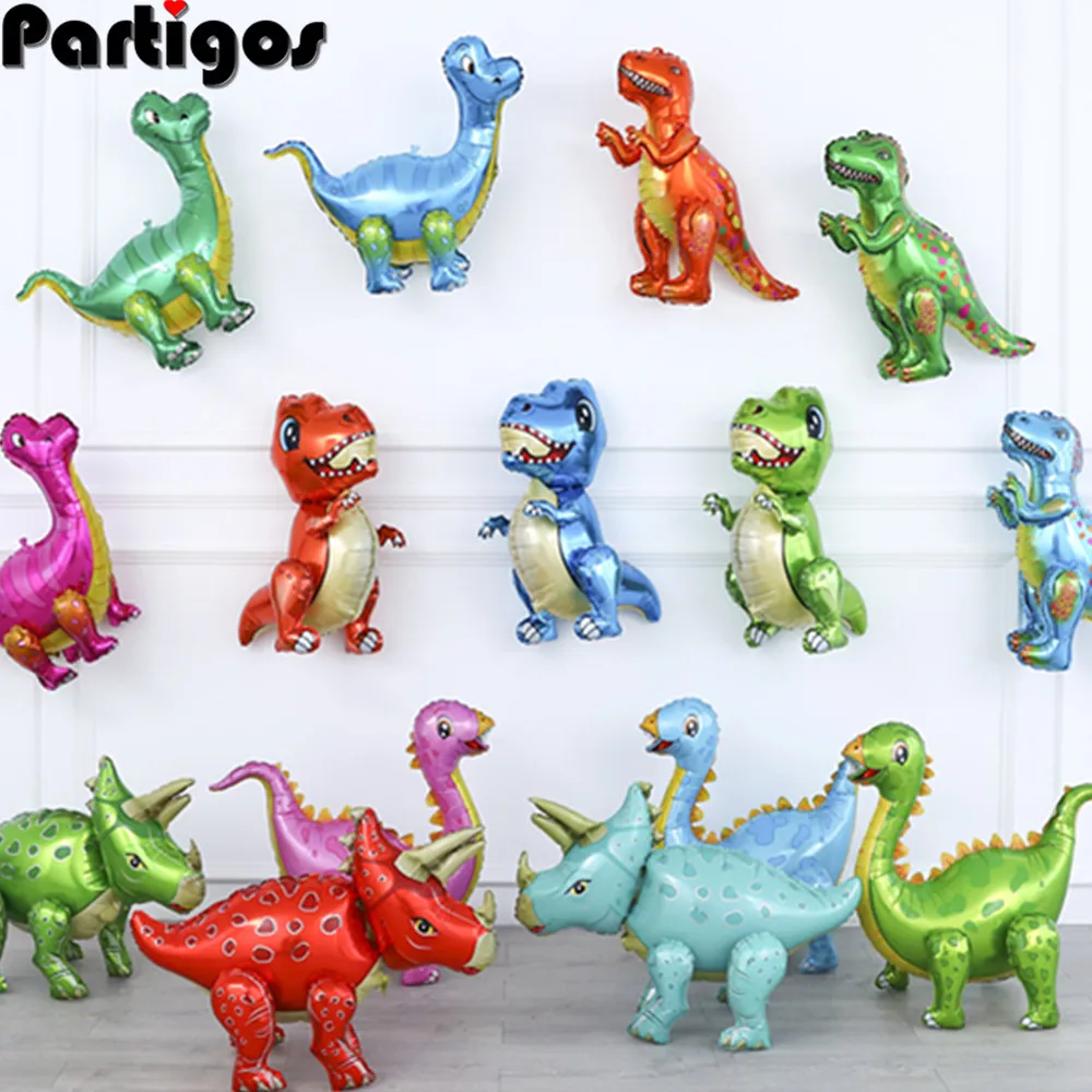 1 шт. большой 4D ходячие шары динозавра фольга воздушные шарики в виде животных для