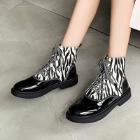 nice winter pop women flats shoes warm ankle gladiator designer snow boots casual vogue non slip goth chunky motorcycle boots