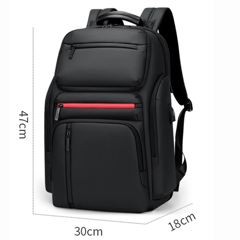 New Men's Backpack With USB Wear-resistant Waterproof Multi-function Large Capacity Outdoor Leisure Travel Computer Student Bag