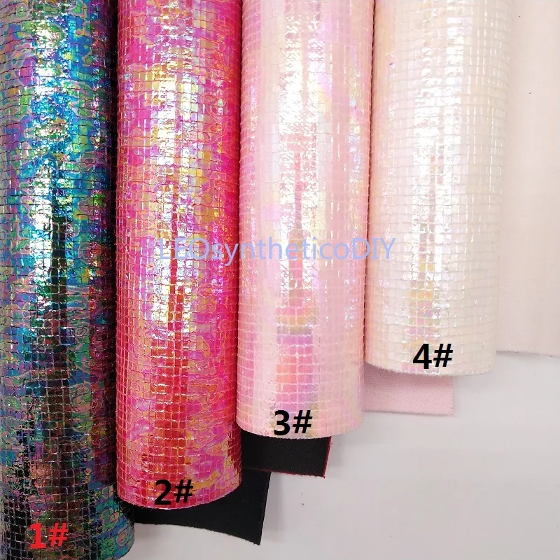 Радужная ткань из искусственной кожи 21x29 см кожаные листы синтетической для