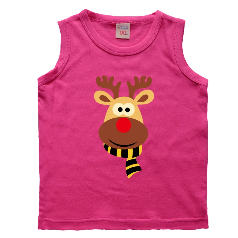Boy Tops Tshirt Kids Vest 2 6 8 12 14 Toddler Boys Girls White T Shirt Children Summer Clothes Fashion Deer Pattern Tees | Мать и ребенок
