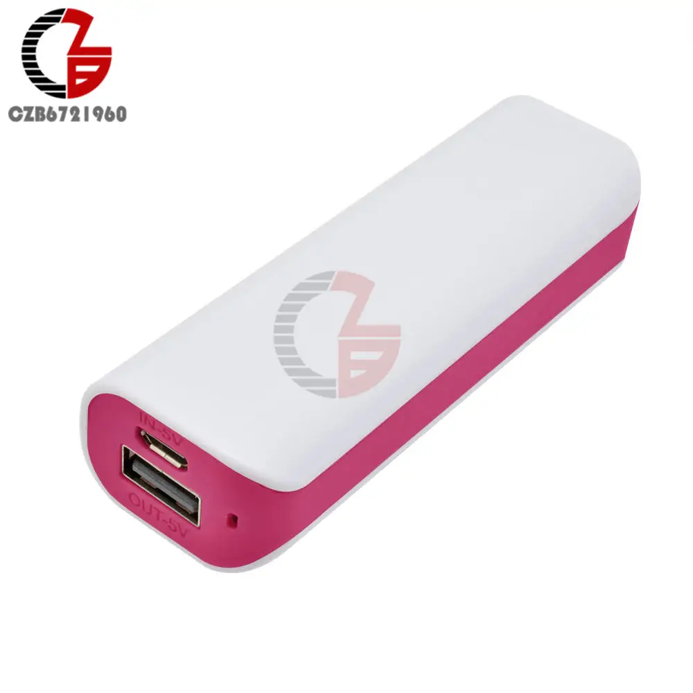 Red 5V 1A USB 18650 Мощность банк Батарея Зарядное устройство чехол литий Батарея Питание DIY коробка хранения оболочки для iPhone samsung Xiaomi - Цвет: Red