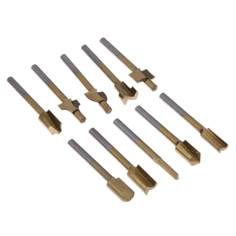 Фрезы по дереву с хвостовиком мини фрезы из быстрорежущей стали титановым