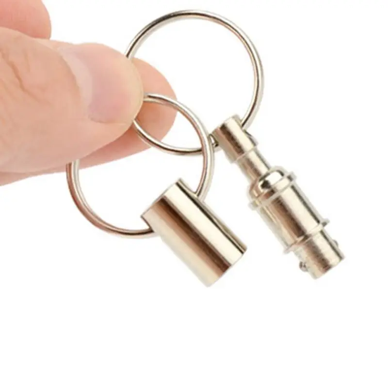 Быстроразъемное кольцо для ключей легко отсоединить двойную защелку