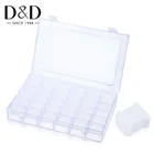 Пластиковый органайзер для вышивки нитью, 36 сеток, коробка для хранения, с бесплатными шпульками для ниток 30 шт.